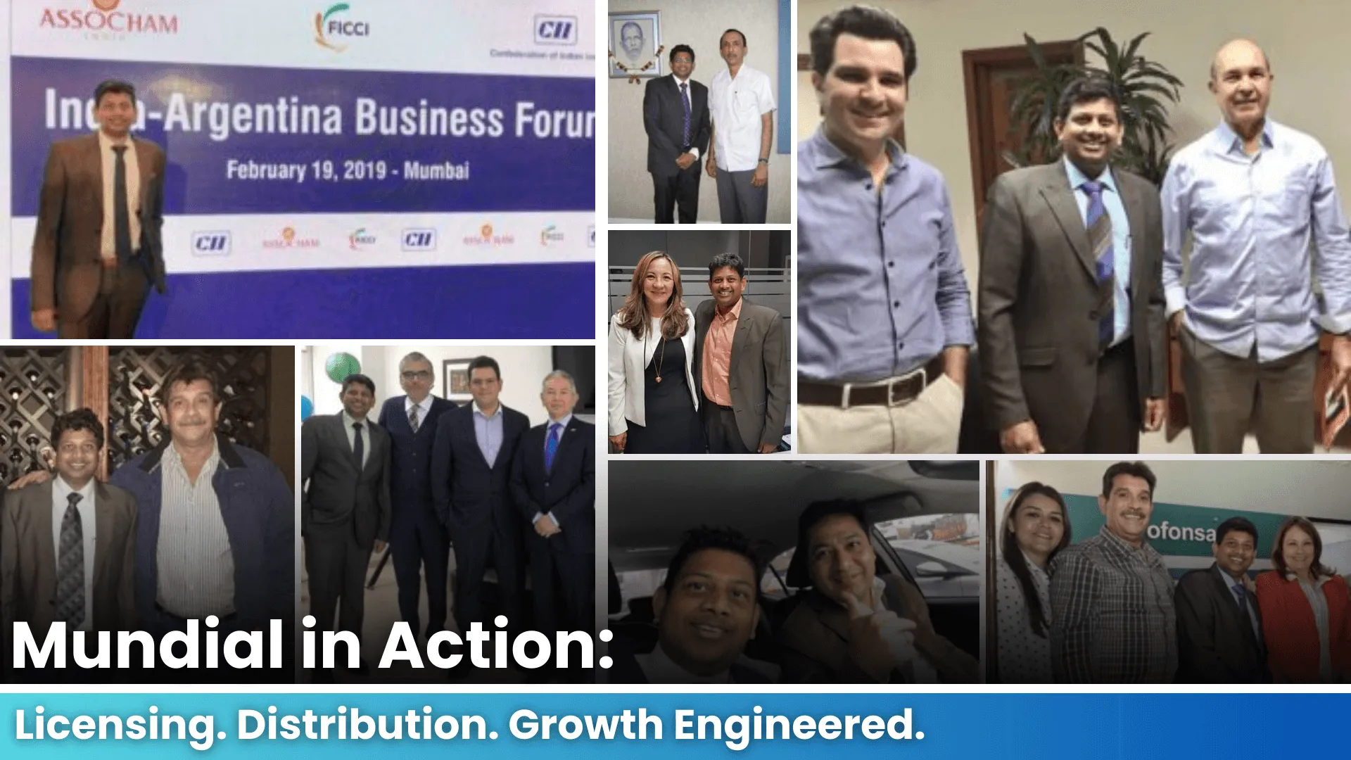Mundial in action: licensing, distribution, growth engineered — India–Argentina Business Forum and partner meetings