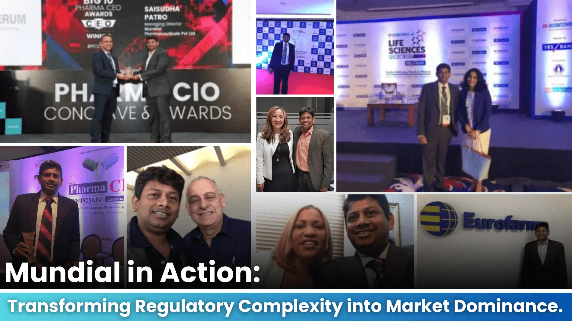 Mundial in action: Saisudha Patro at the Pharma CIO Conclave & Awards and industry events