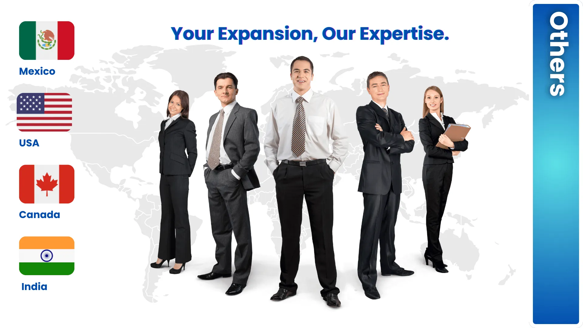Mundial markets in Others: Mexico, USA, Canada, India